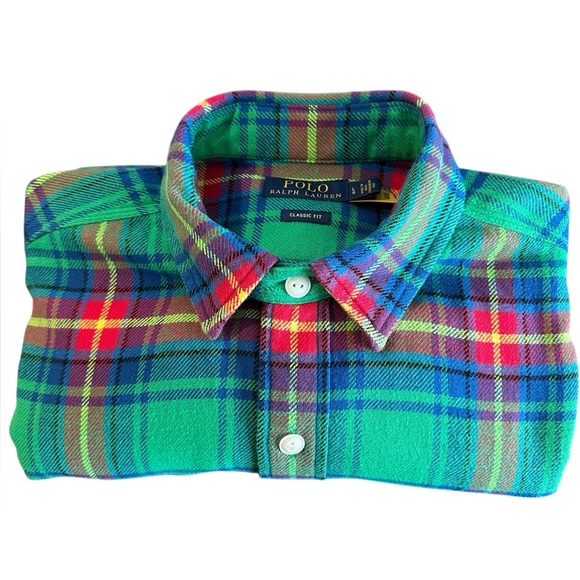 Polo Ralph Lauren Other - Polo Ralph Lauren Men's Green Plaid Shirt size L
